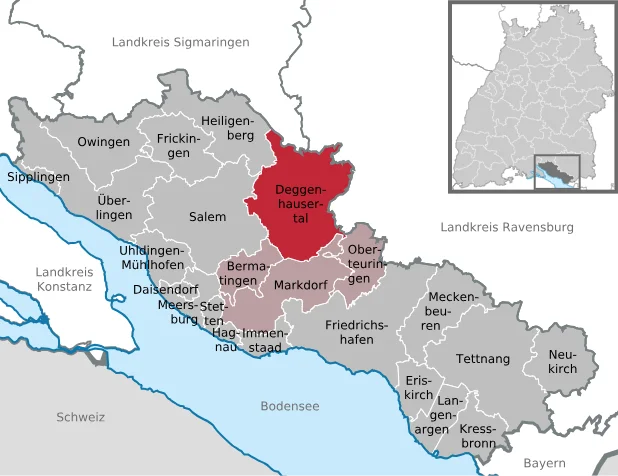 Einsatzgebiet Deggenhausertal Karte