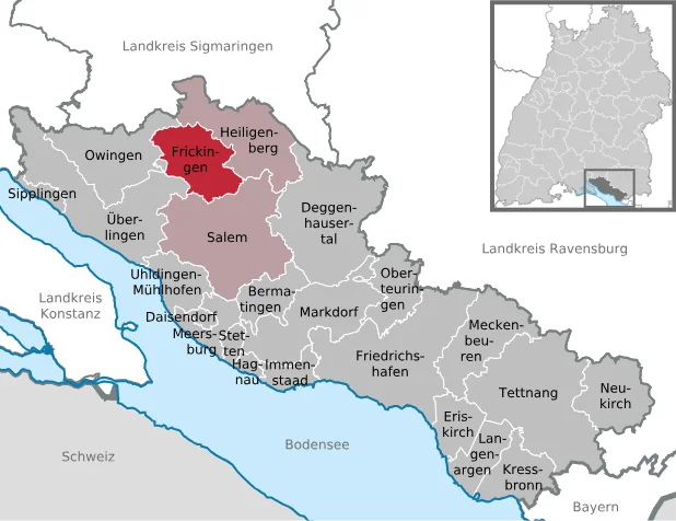 Einsatzgebiet Frickingen Karte