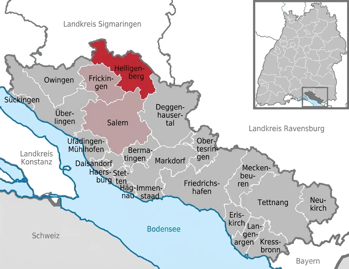 Einsatzgebiet Heiligenberg Karte