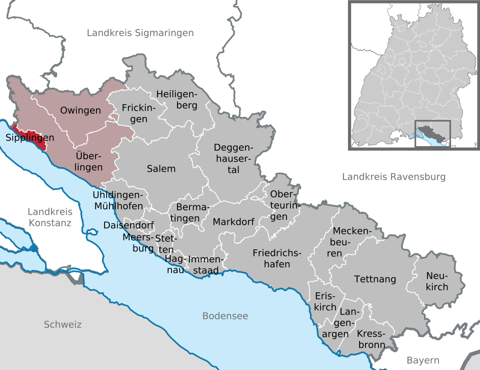 Einsatzgebiet Sipplingen Karte