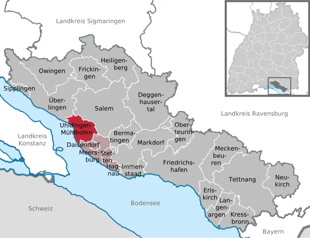 Einsatzgebiet Uhldingen-Mühlhofen Karte